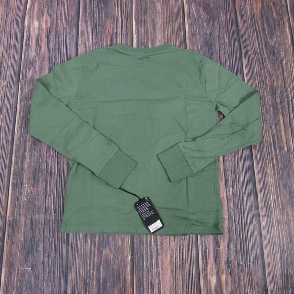 Allbirds NEW NWT Womens XS Green Cotton Long Sleeve Tee T Shirt Hazy Cargo - Picture 7 of 8